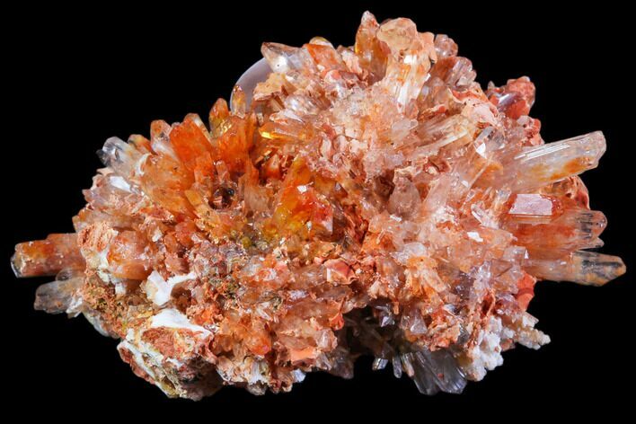 Orange Creedite Crystal Cluster - Durango, Mexico #79390